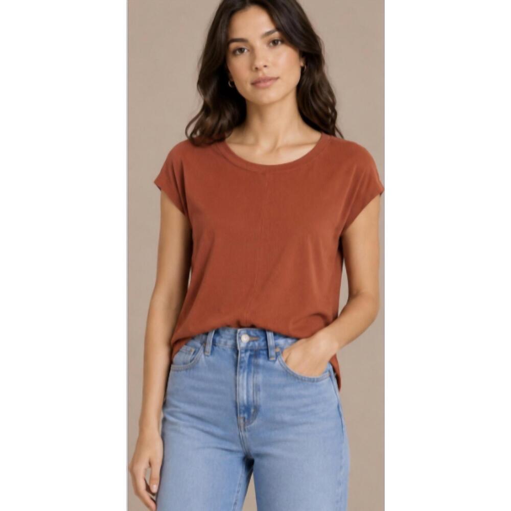 NEW STATESIDE 2x2 chevron dolman top in sienna